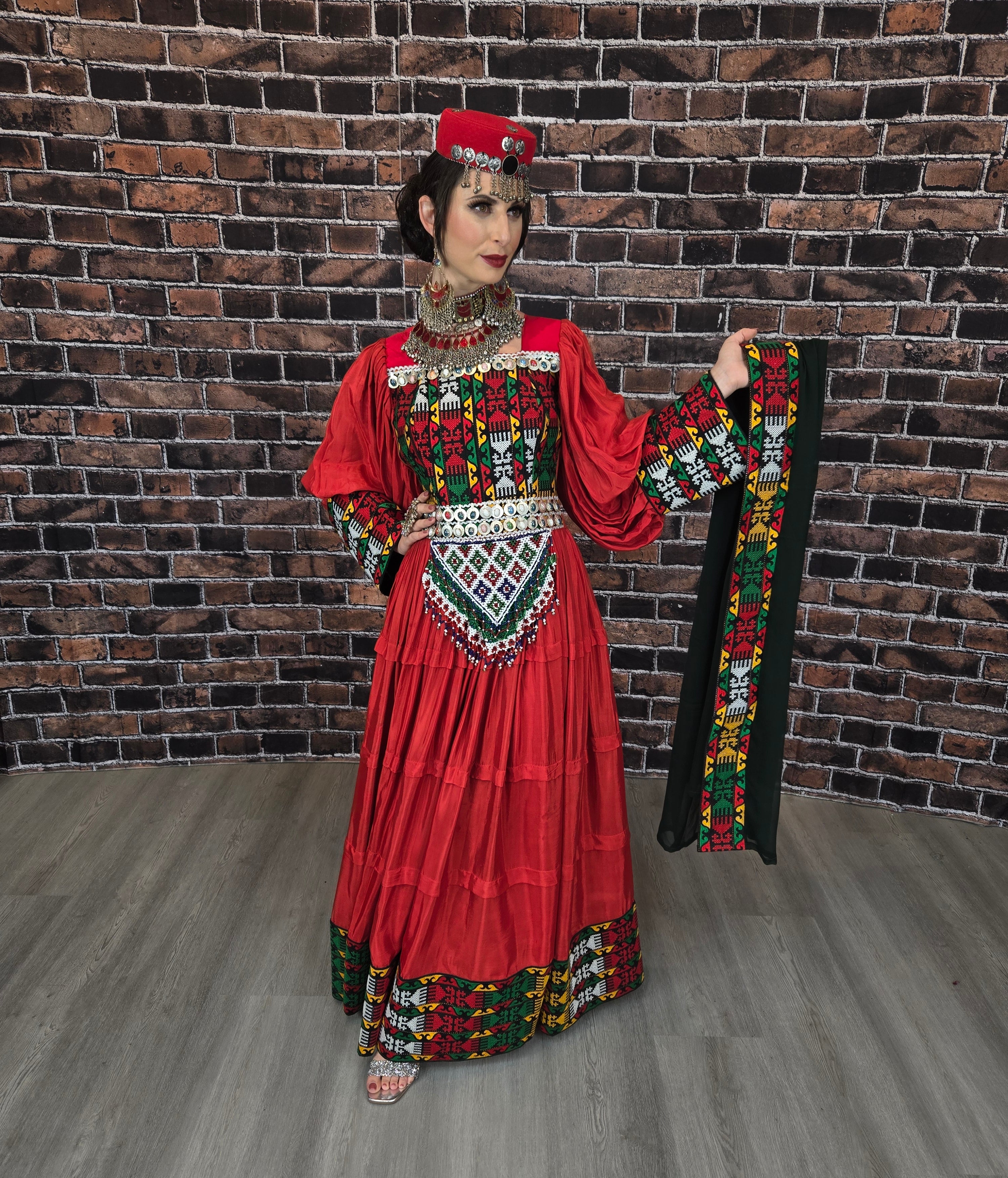 Red Laila Metin Dress