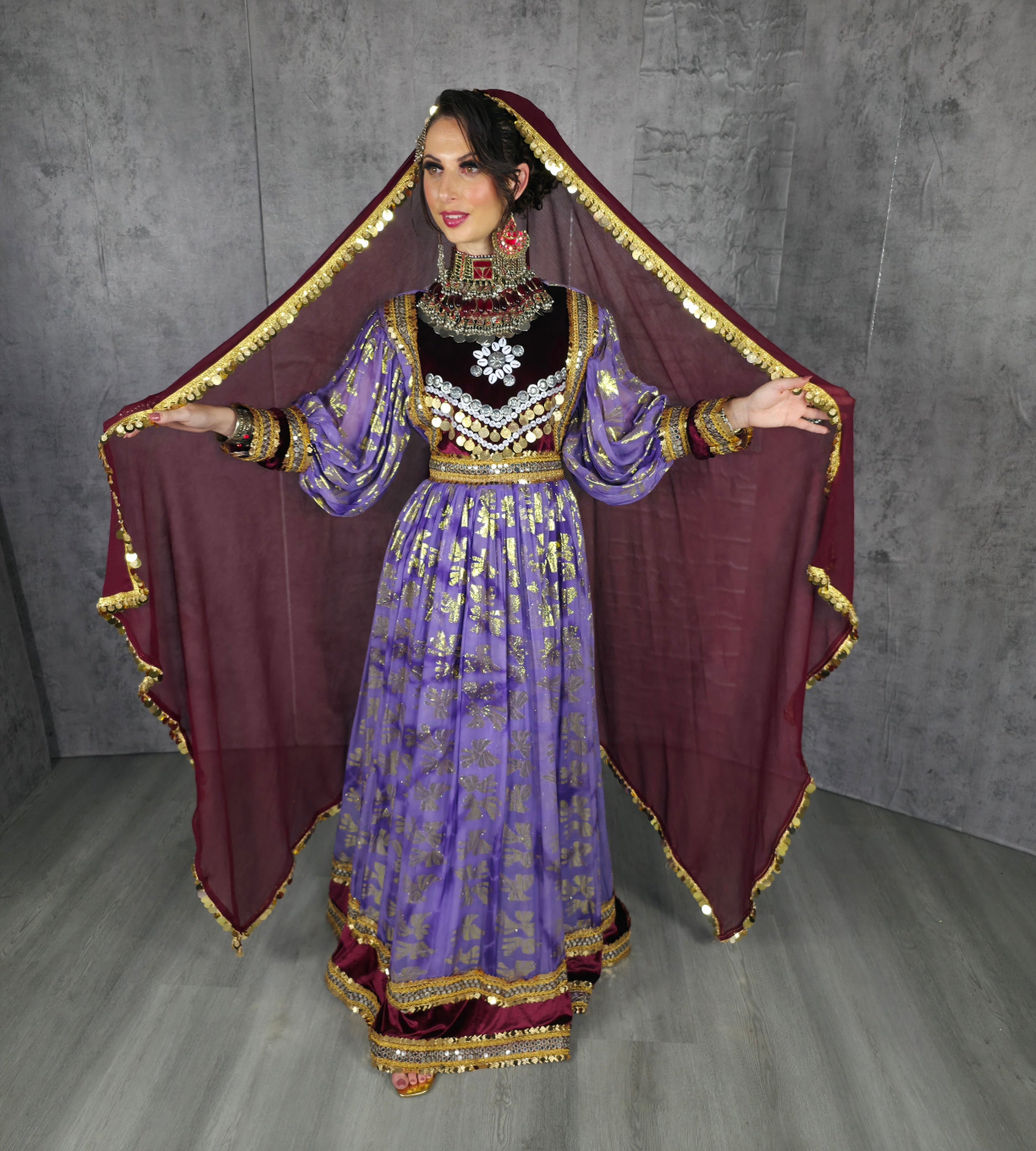 Purple/Maaroon Barosha