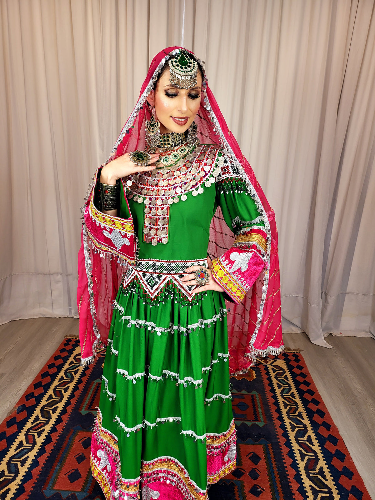 Green Sikka Dress