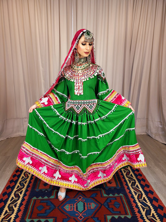Green Sikka Dress