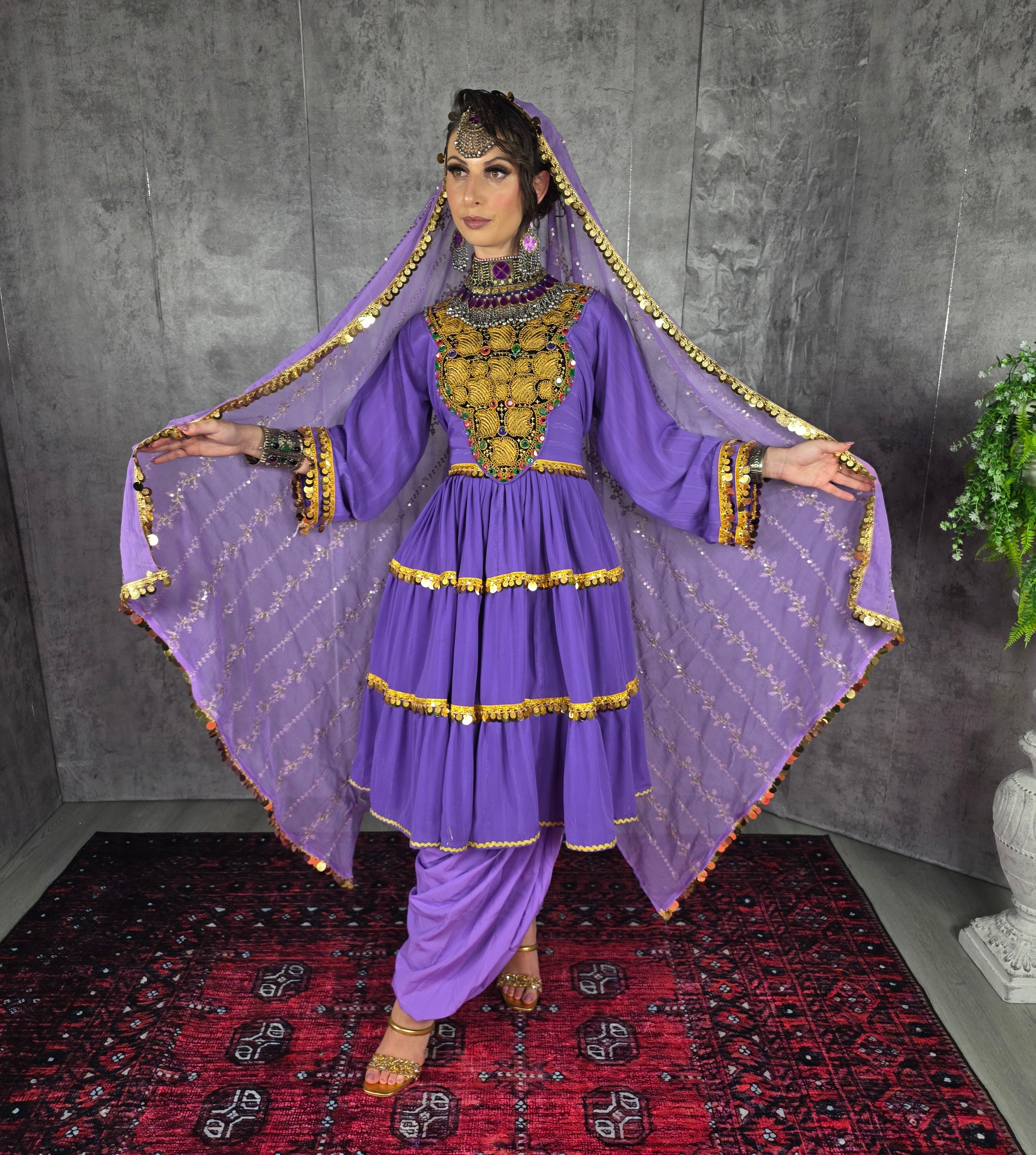 Flowy Short Light Purple