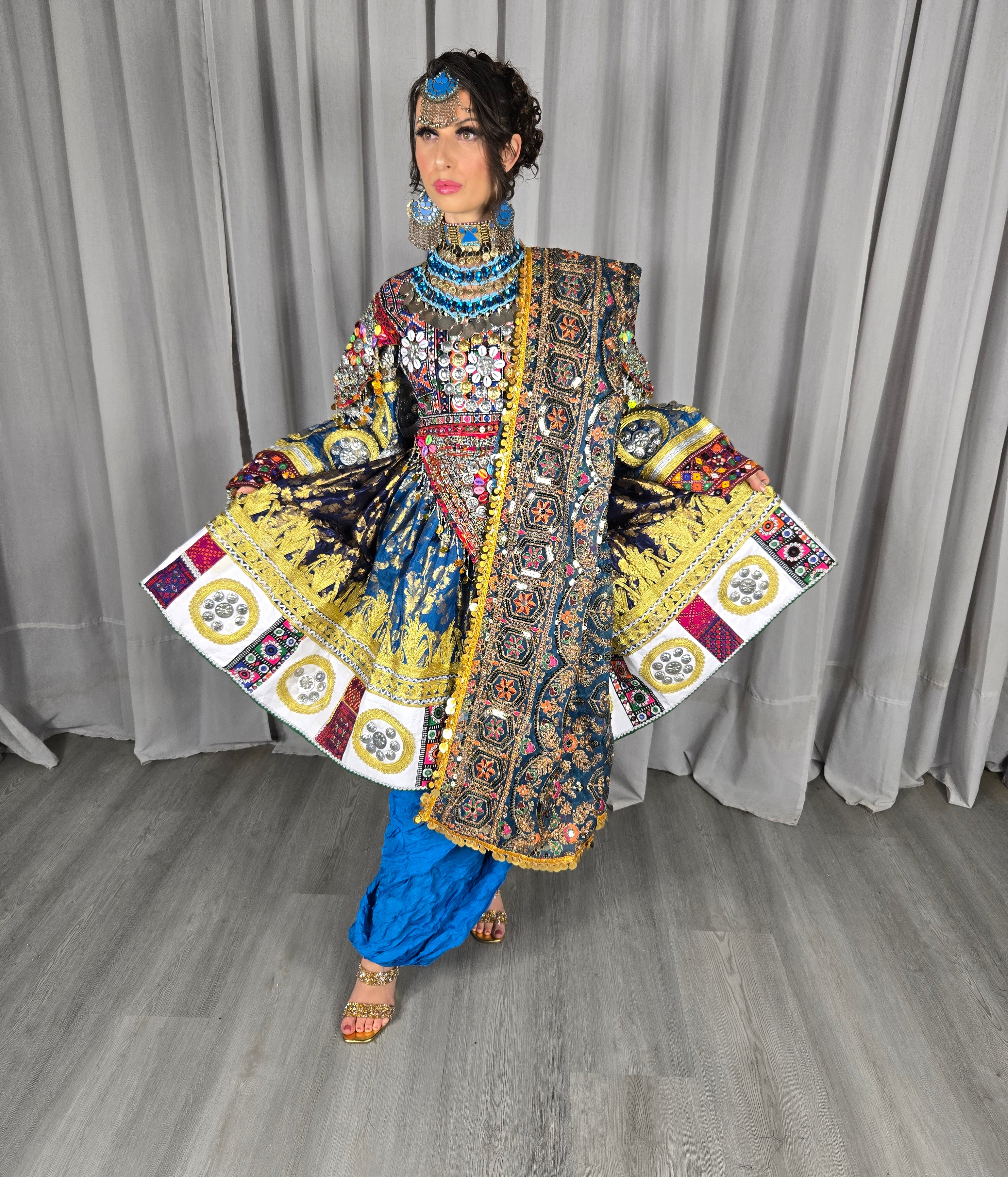 Plated Banaras Dress #8