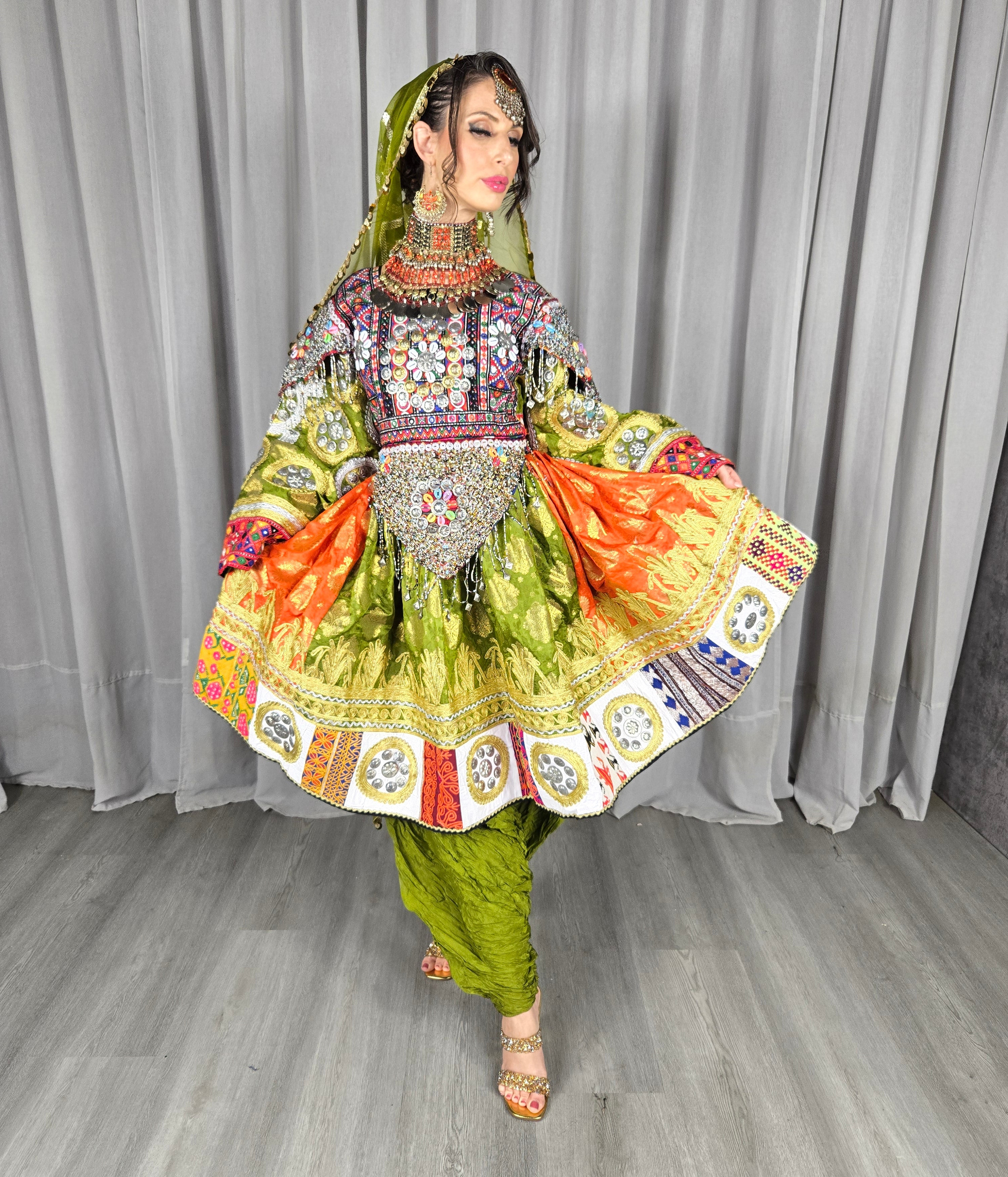 Plated Banaras Dress #4