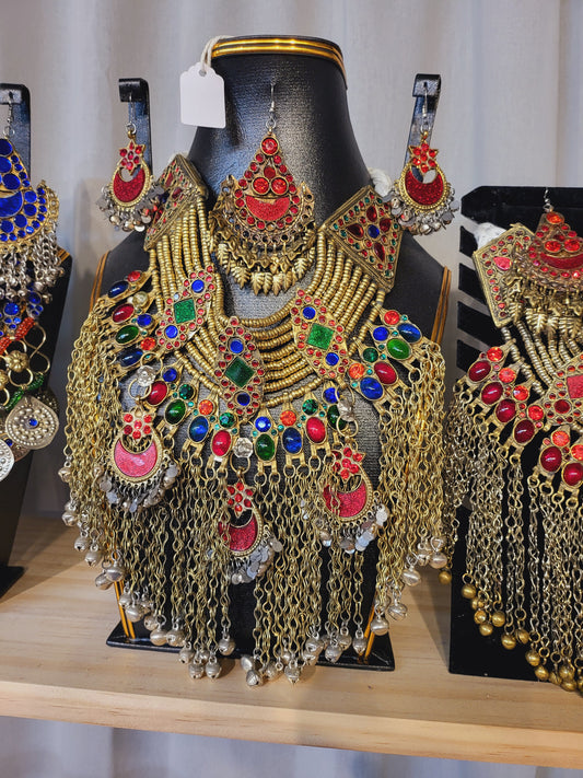 Multi Stone Jewellery Set