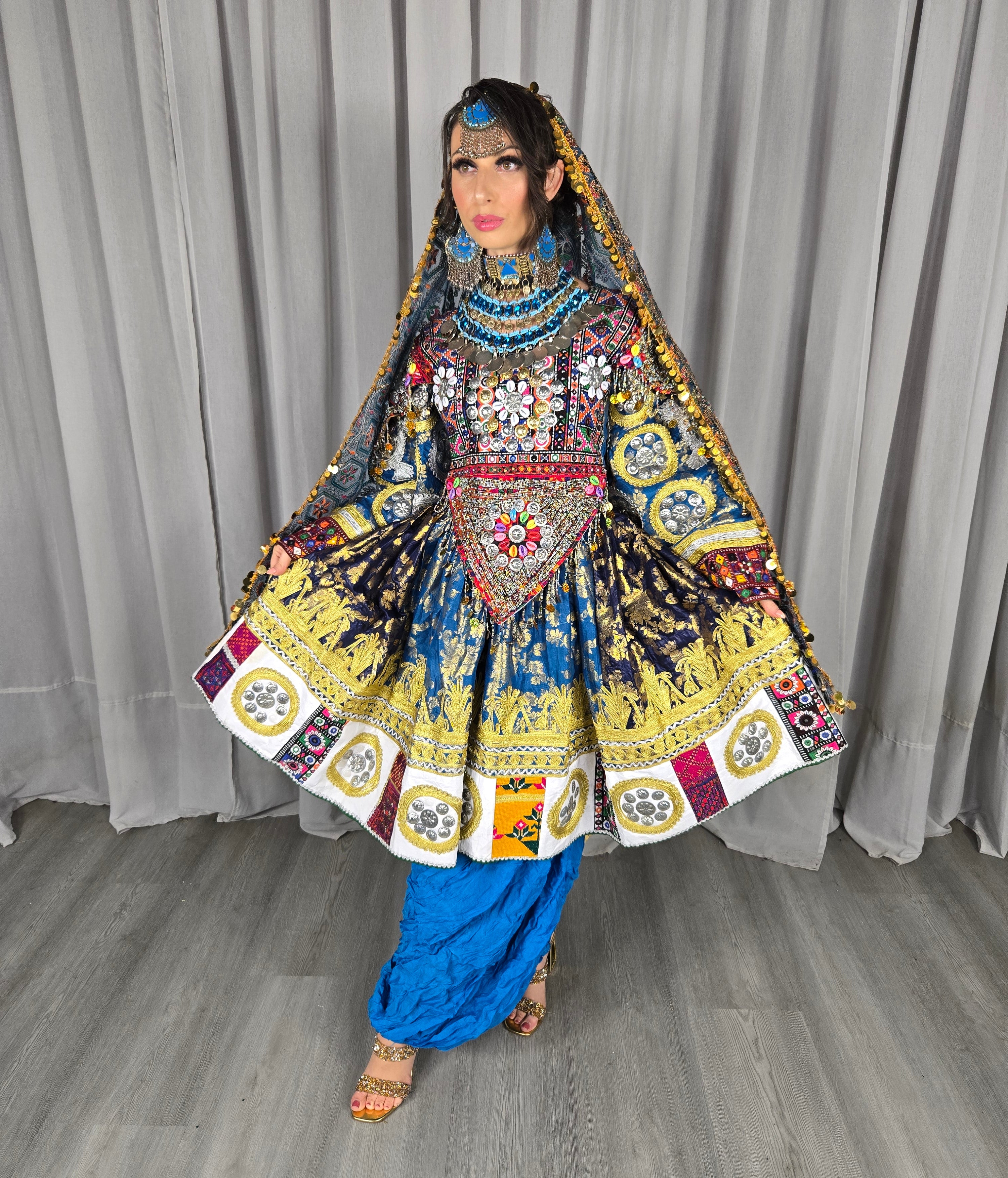 Plated Banaras Dress #8