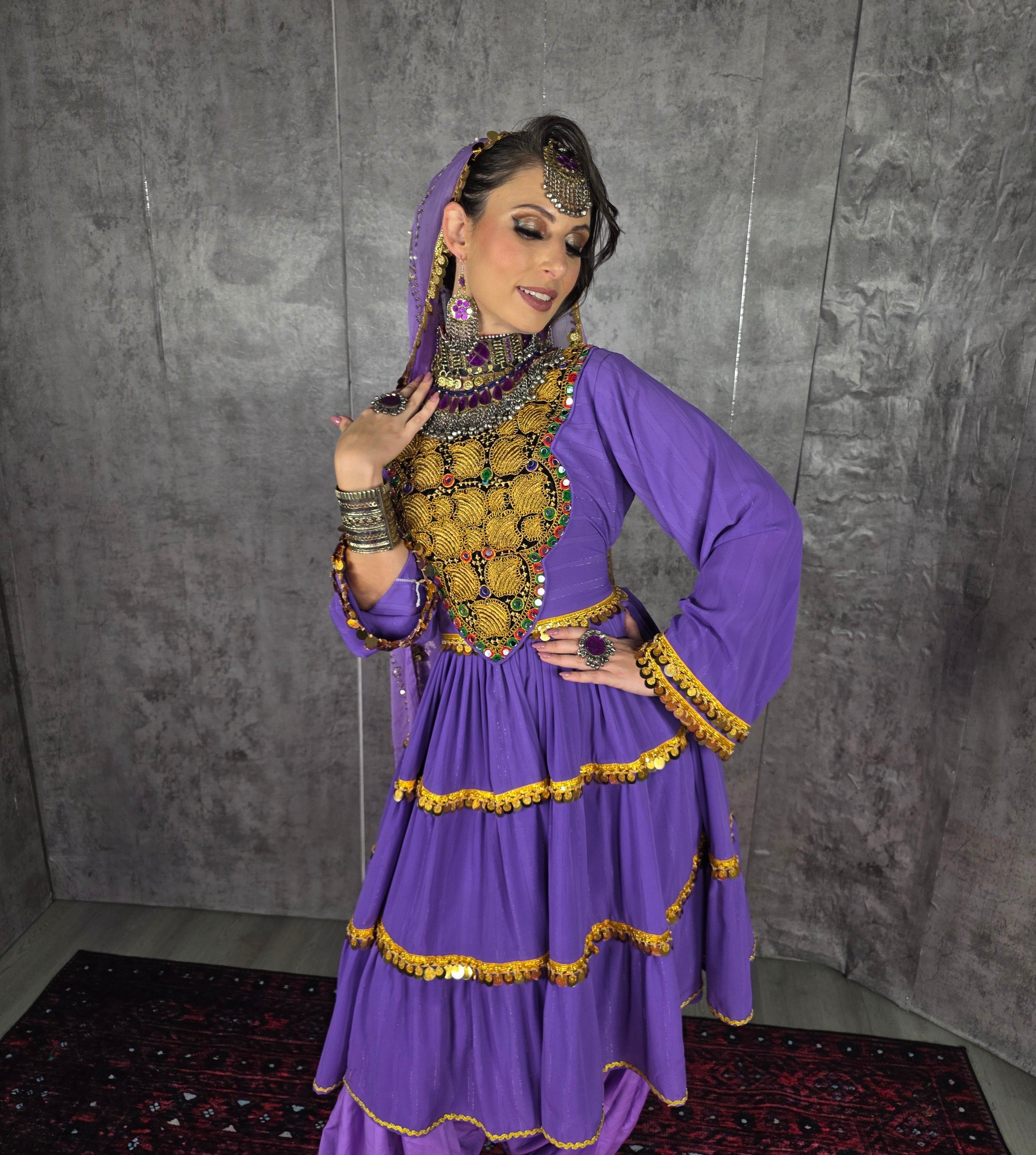 Flowy Short Light Purple