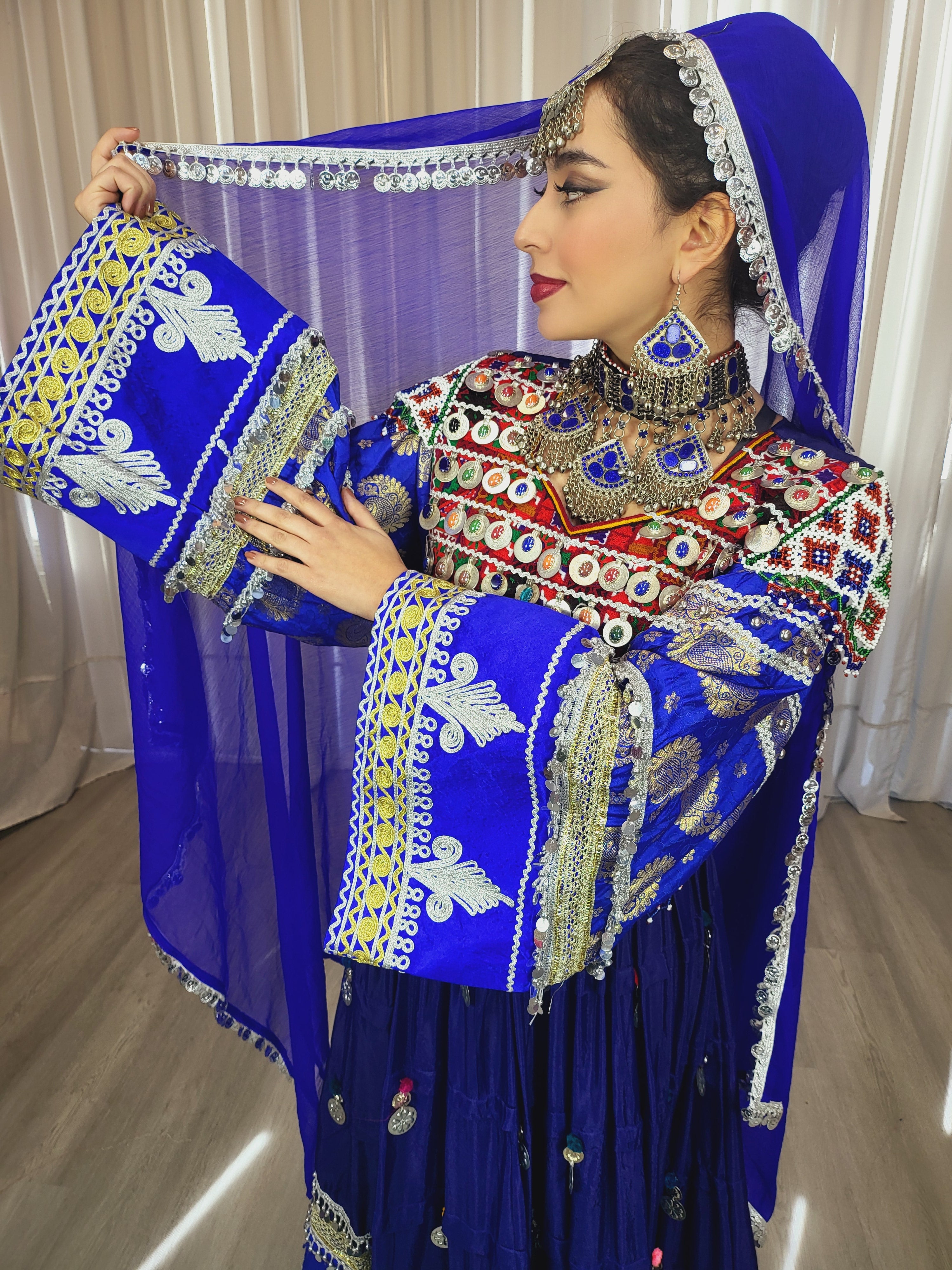 Dark Blue Coins Dress