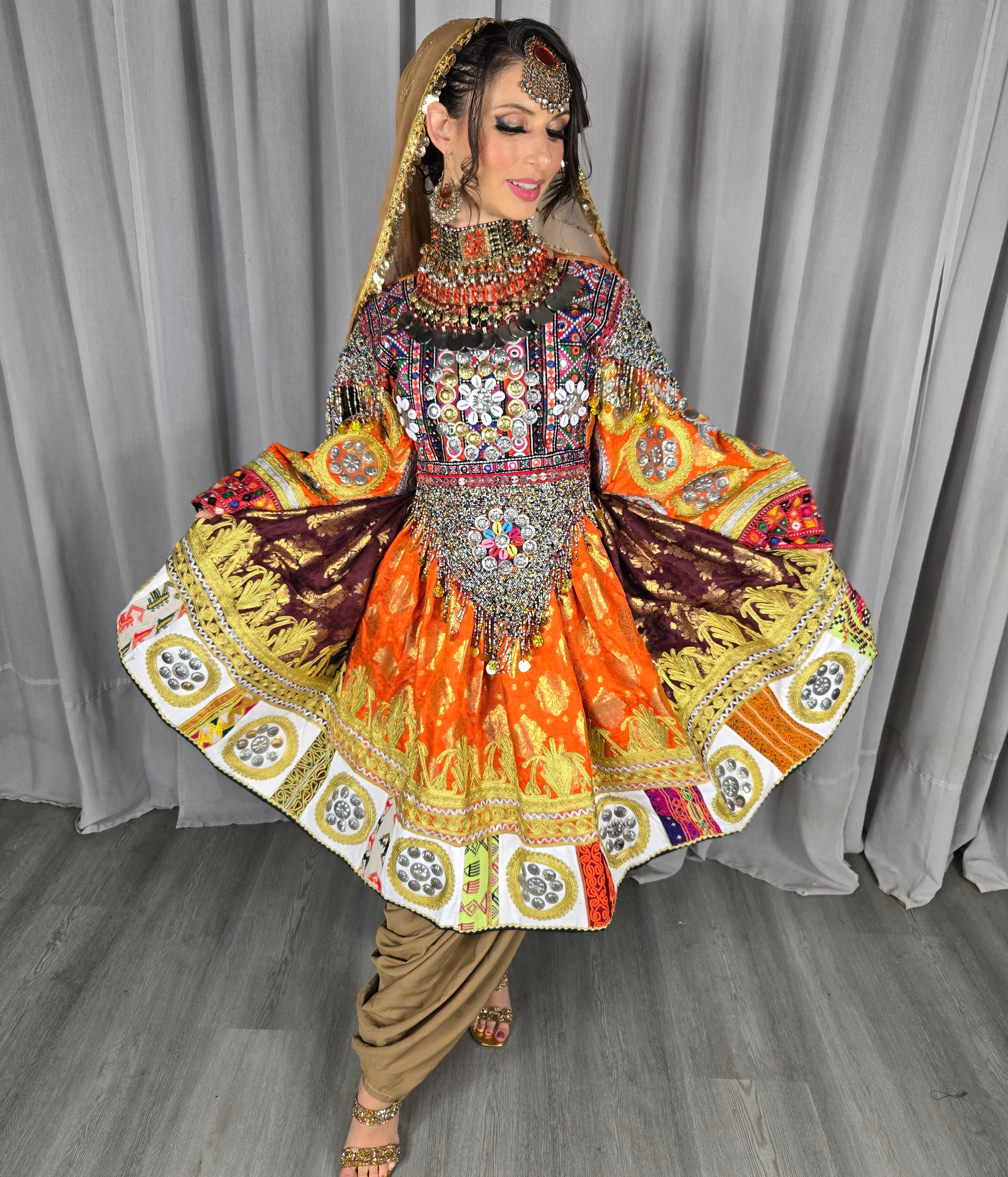 Plated Banaras Dress #3