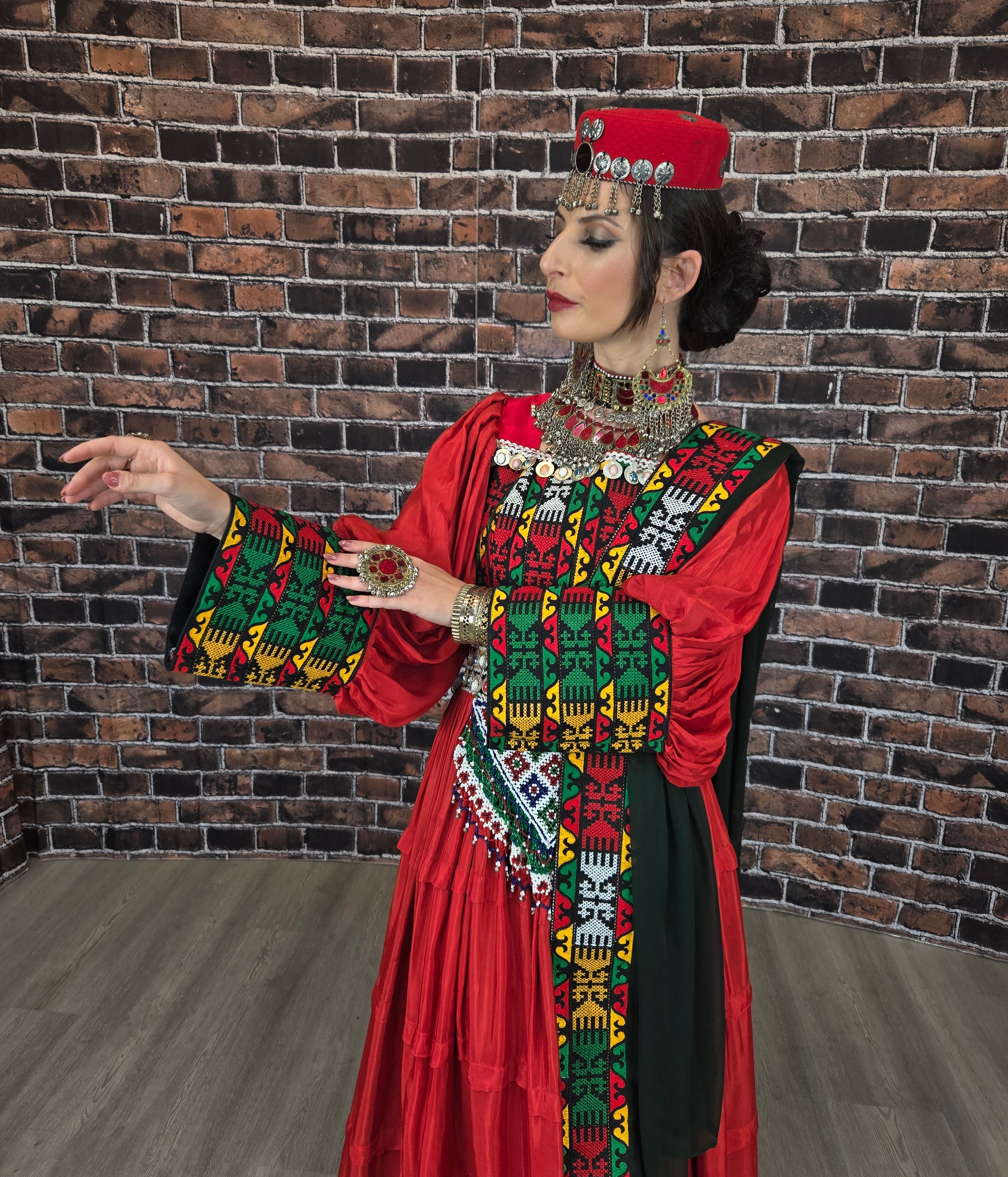 Red Laila Metin Dress