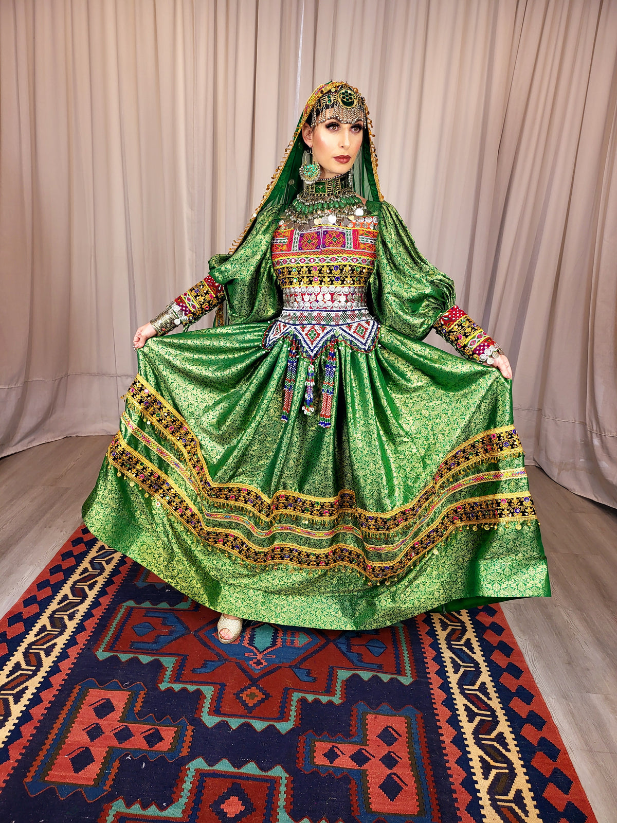 Green Bridal Dress