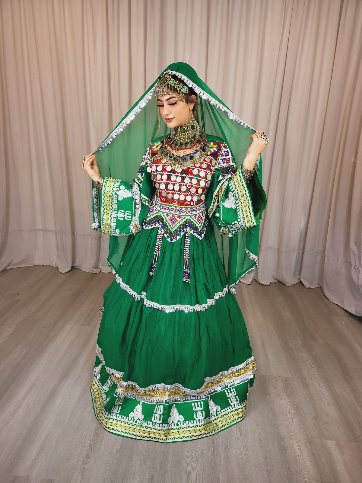 Green Sikka Dress
