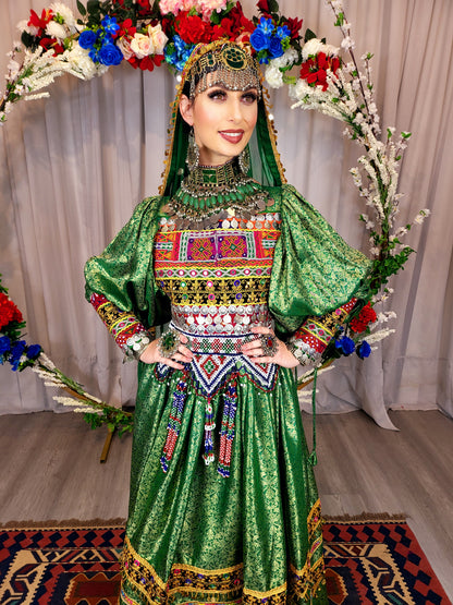 Green Bridal Dress