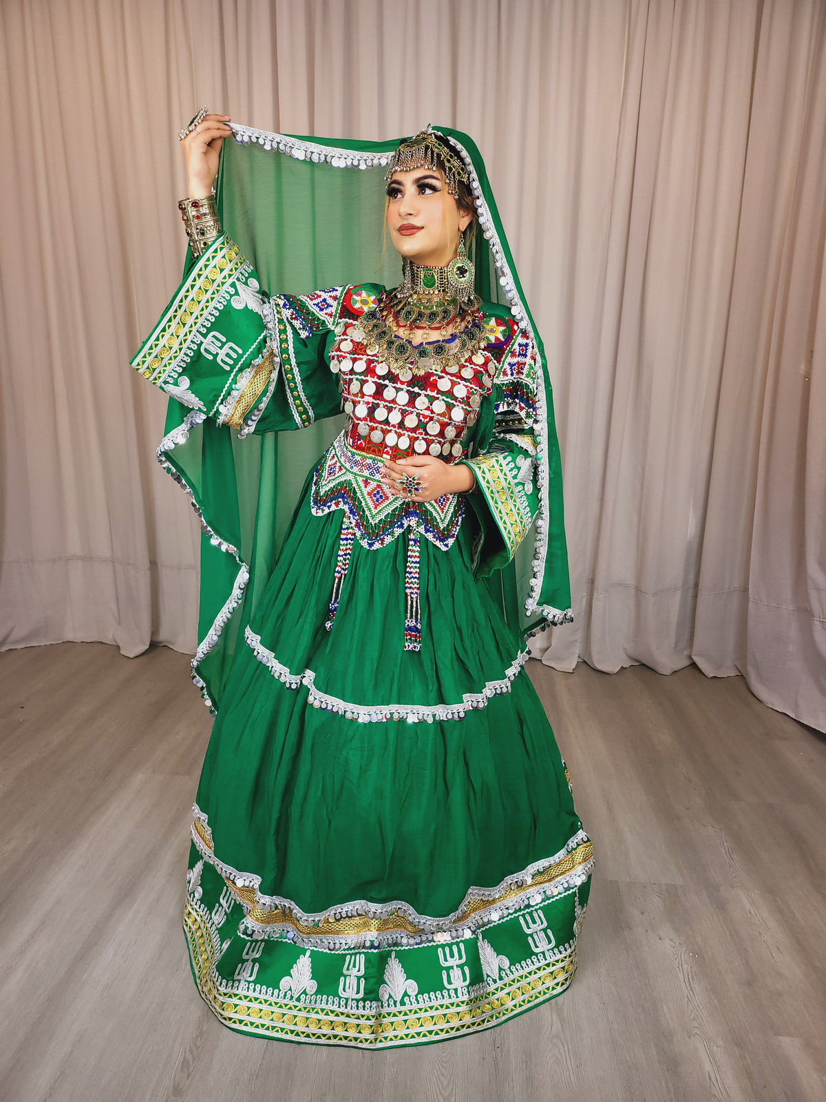 Green Sikka Dress
