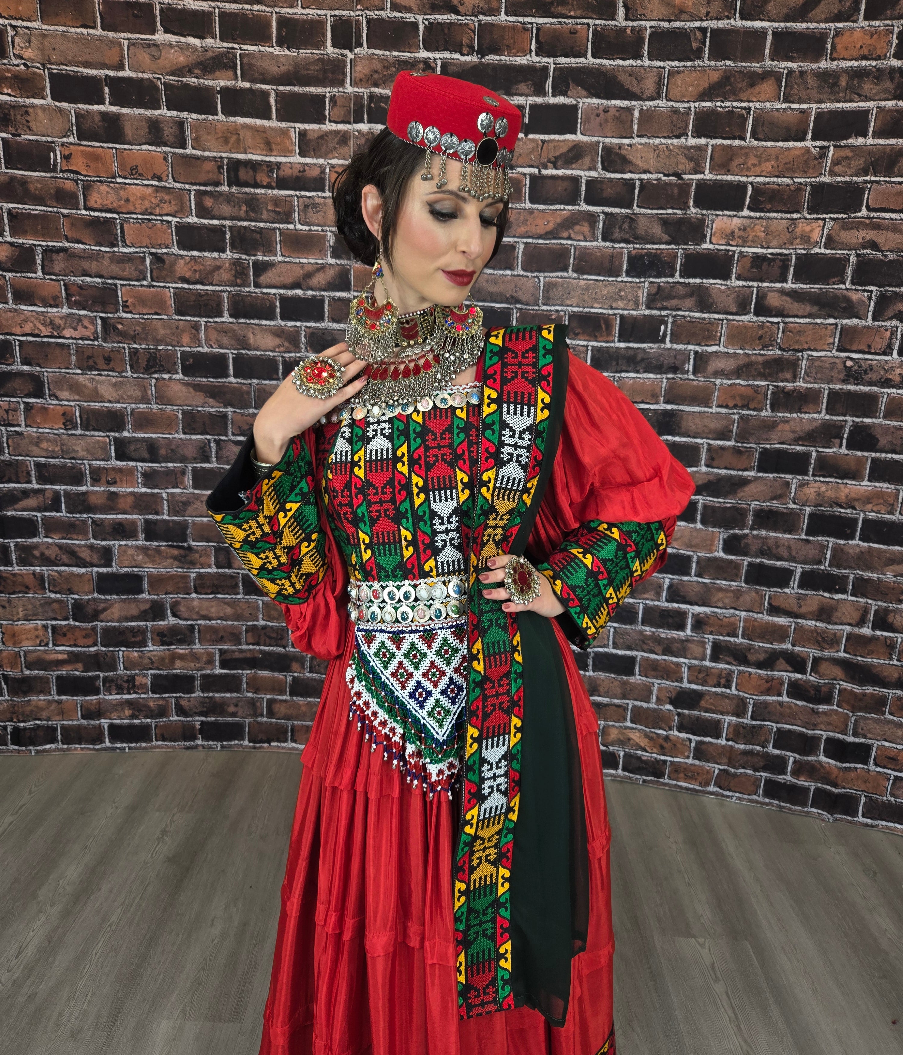 Red Laila Metin Dress