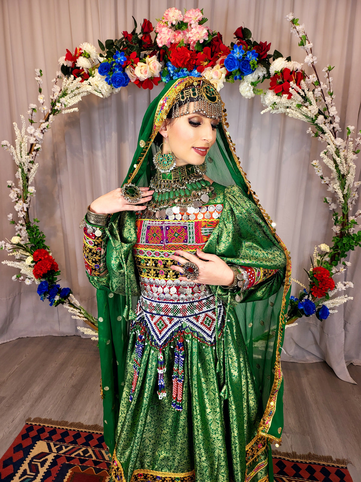 Green Bridal Dress