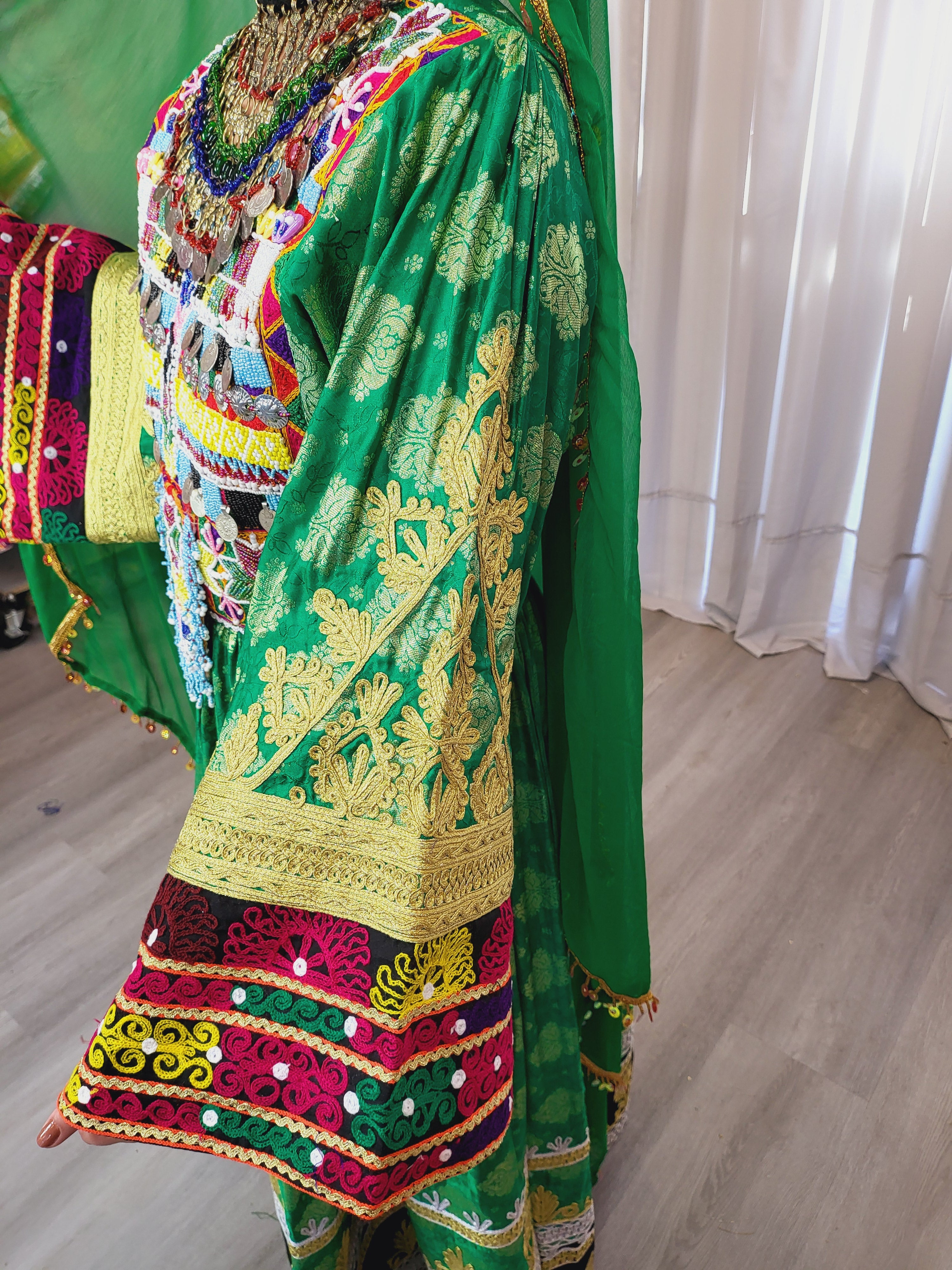 Green Banaras Dress