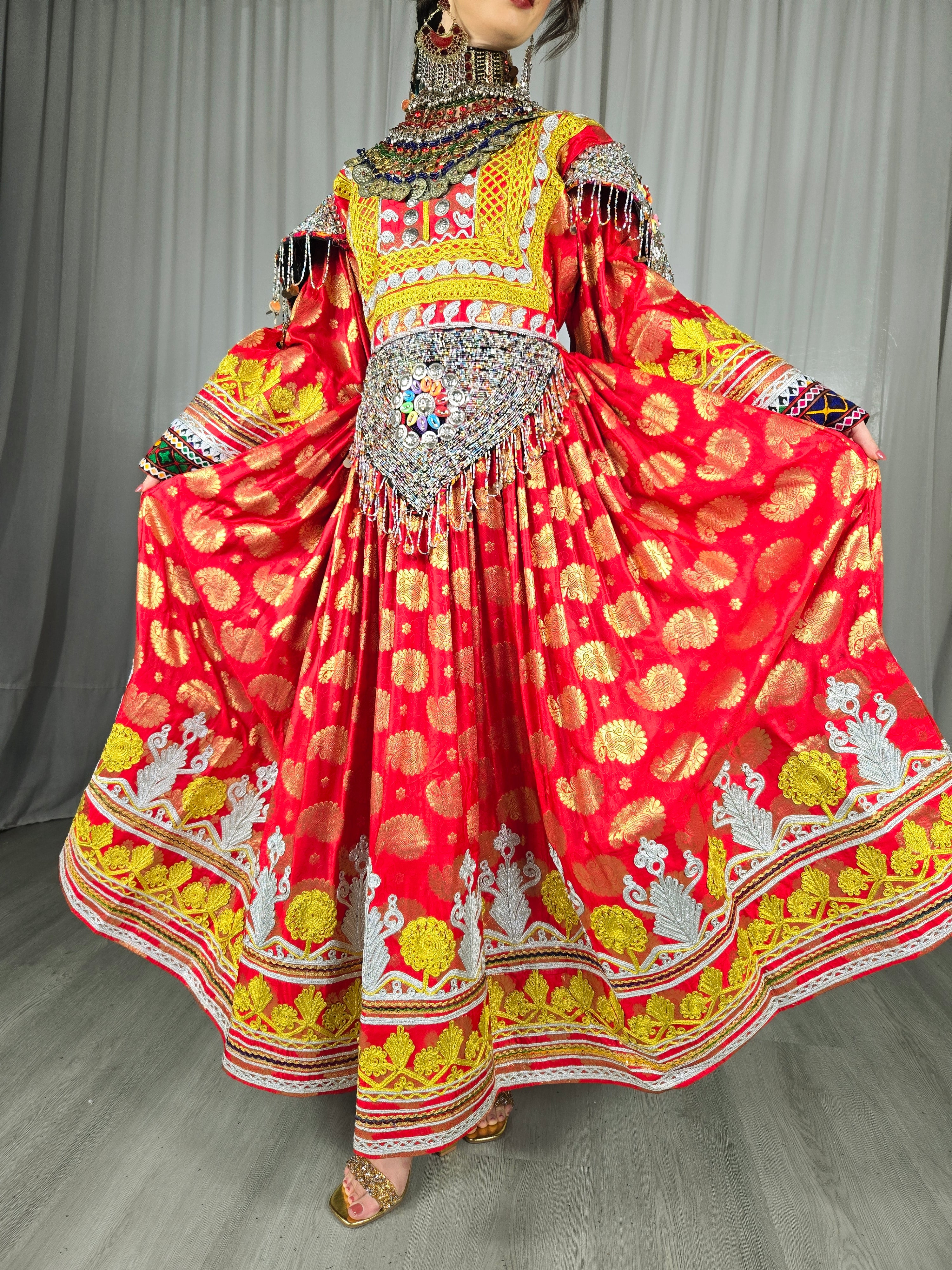 Red Banaras Dress